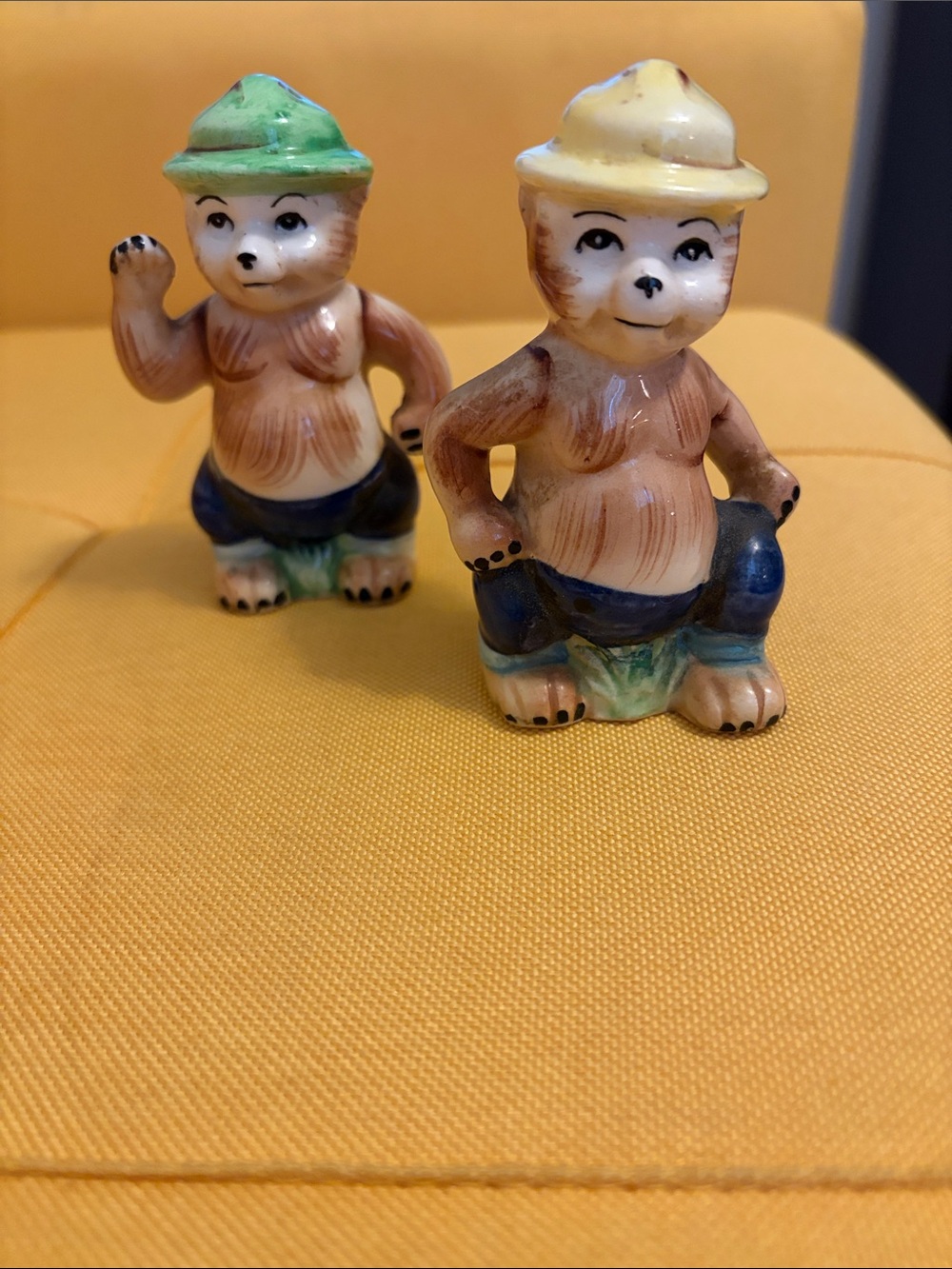 Vintage Smoky Bear from the National Parks Salt and Pepper made in Japan